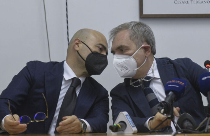 Conferenza stampa dell' Associazione Nazionale Magistrati sullla riforma del Csm in discussione in Parlamento