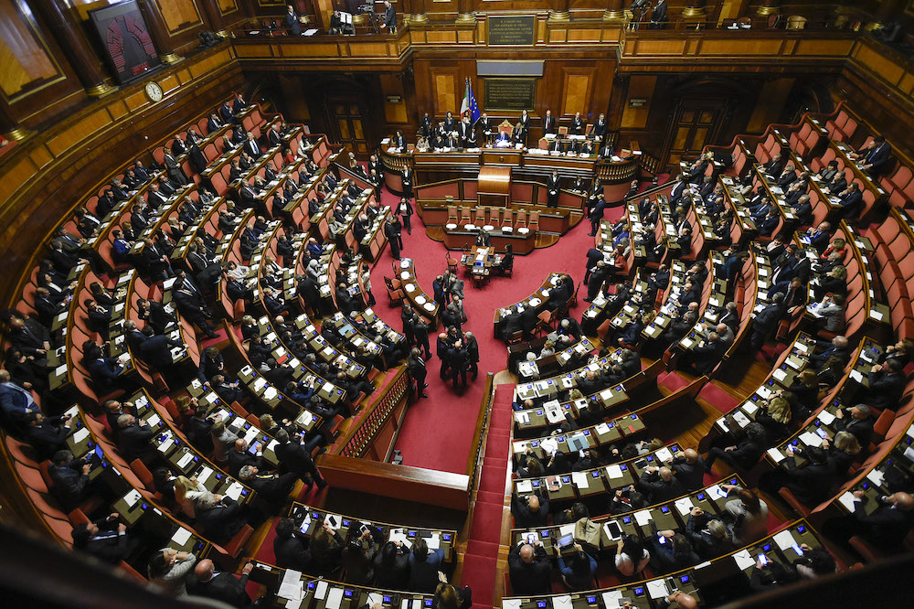 foto dell'aula del Senato della Repubblica